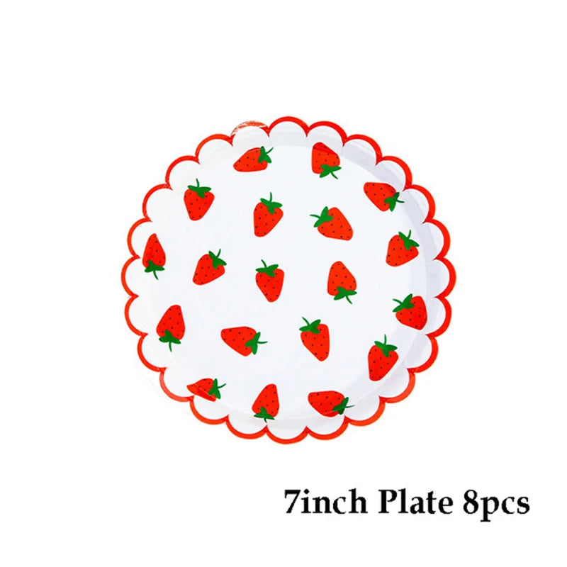 Strawberry Party Supplies and decorations