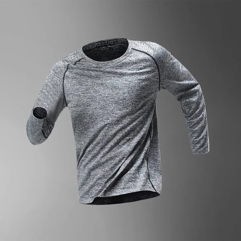 Men's Running Quick-drying Clothes Long Sleeve Running Training Fitness Morning Sports Cycling Mountaineering Men Clothes Tops