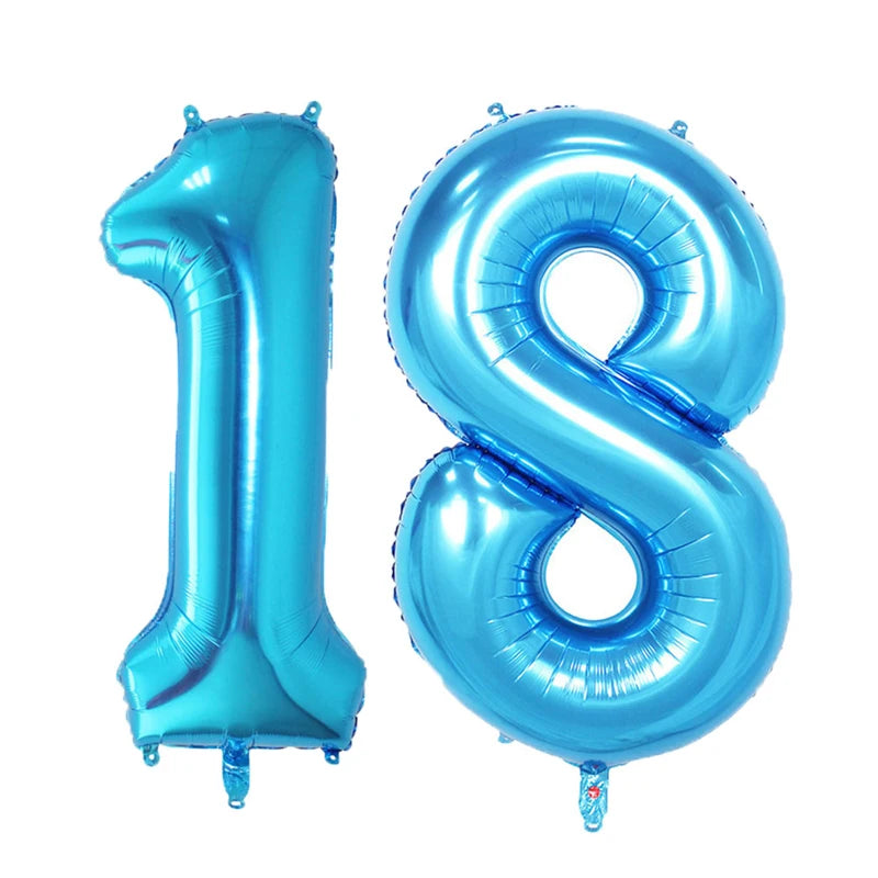 18th Birthday Party Decorations Black Plates Tableware Napkins For Kid Boys Girls Happy Birthday 18th Birthday Balloons Supplies