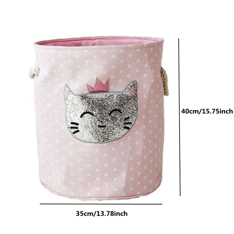 Foldable Laundry Basket for Dirty Clothes for kids baby Toys canvas wasmand large storage hamper kids baby Home Organizer