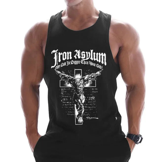 Fitness Clothing Men Muscle Shirt Cotton Men Tank Top Workout Bodybuilding Men Sportwear Tank Top Sleeveless Vest