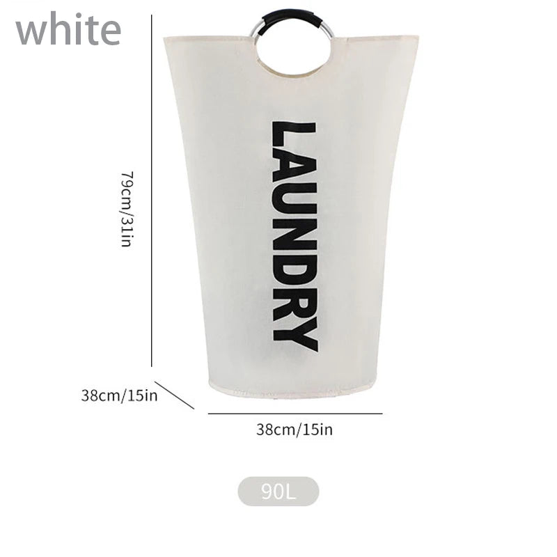 Extra-Large Household Foldable Laundry Basket Storage Bag Waterproof Laundry Basket Dorm Balcony, laundry room, Bathroom Items