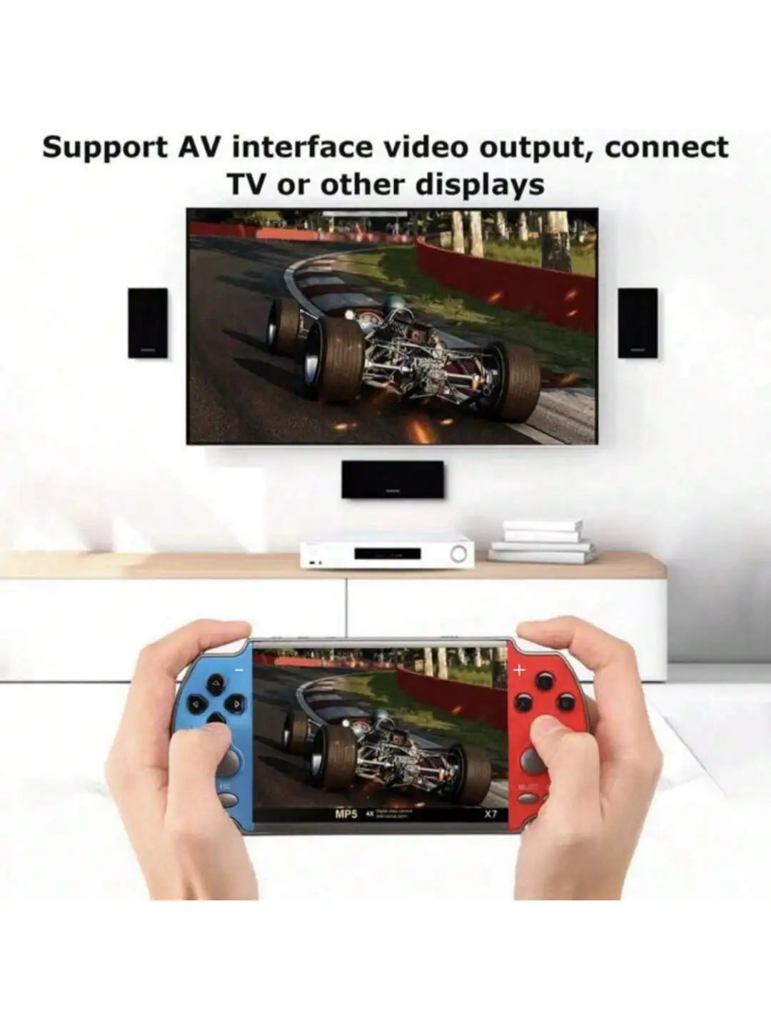 Retro Handheld Game Player Built-In 5000 Games Game Portable Console Audio Video Game Console AV Output Birthday Gift