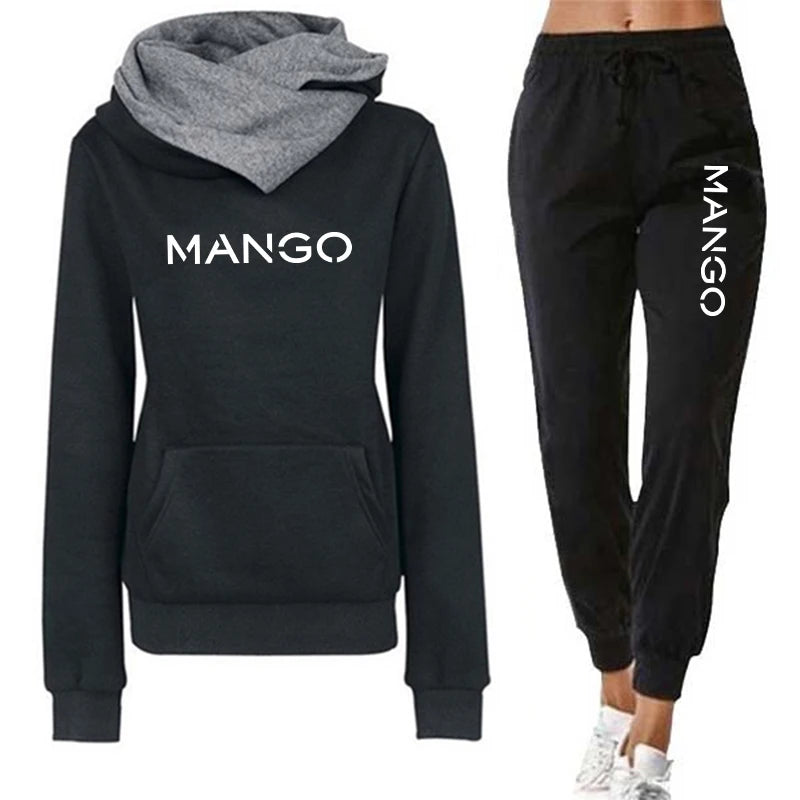 Women's Hoody Tracksuit 2pcs Set Autumn Winter Daily Casual Sporty Jogging Suit Hoodie Sweatpants Ladies Home Outdoor Outfits