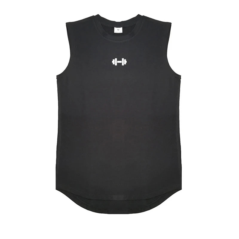 Mens Running Sport Vests Cotton Workout Sleeveless Summer Shirts Gym Bodybuilding Tank Tops Fitness Muscle Breathable Clothing