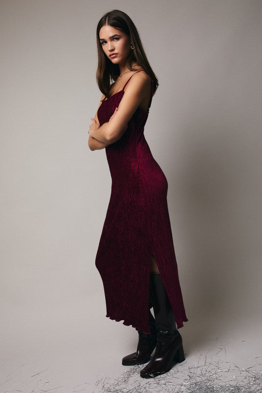 Vienna Velvet Midi Dress