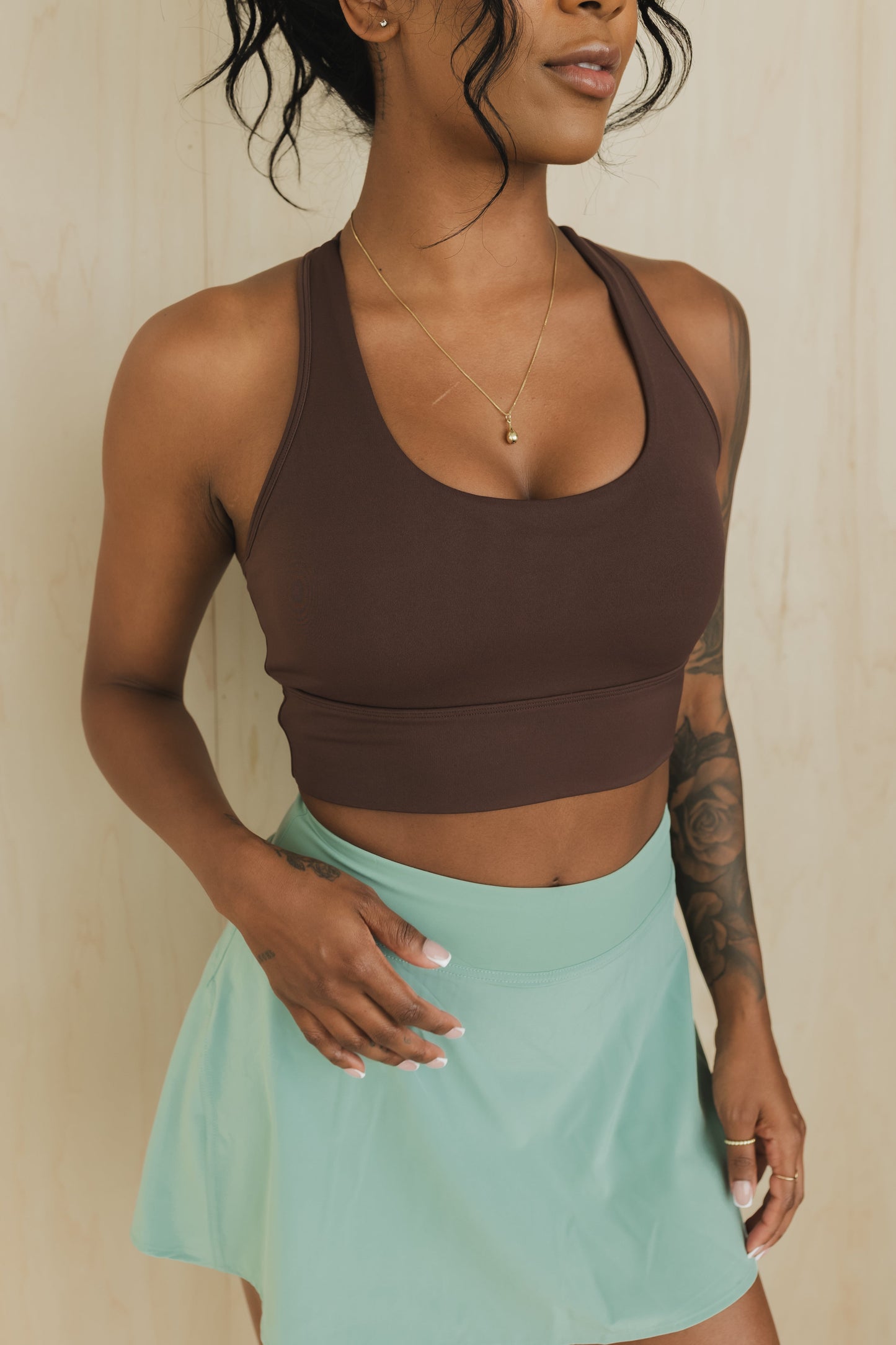Racerback bra support comfort