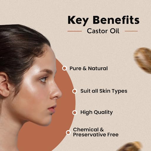 PUROLEO Castor Oil 64 Fl Oz/1900 ML (Packed In Canada) 100% Pure and Natural Hair, Lash, Beard, Eyelashes & Eyebrow Oil Black castor oil for brow lashes, Make eyelash serum, hair serum for dry hair and frizzy | huile de ricin pour huile de ricin pour chev