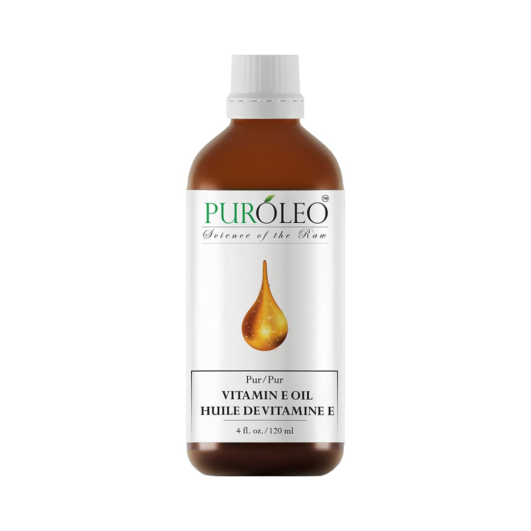 PUROLEO Vitamin E Oil 32 FL Oz/946 ML (Packed in Canada) Pure Vitamin E Oil for Skin, Hair, and Face. A versatile oil suitable for various personal care and cosmetic applications.