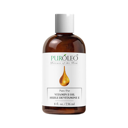 PUROLEO Vitamin E Oil 32 FL Oz/946 ML (Packed in Canada) Pure Vitamin E Oil for Skin, Hair, and Face. A versatile oil suitable for various personal care and cosmetic applications.