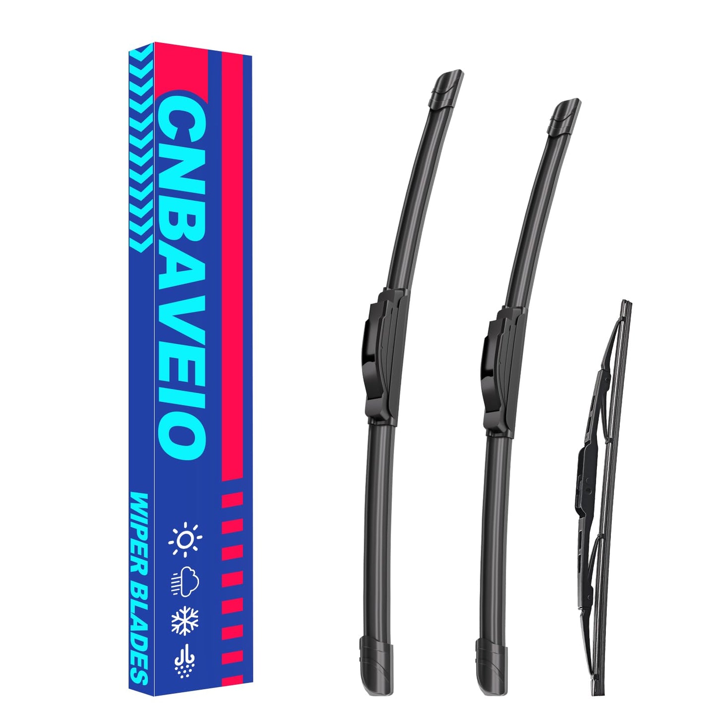 3 Wipers Factory Replacement For Ford Focus 2018 2017 2016 2015 2014 2013 2012 Original Equipment Windshield Wiper Blades Set 28"+28"+12" (Set of 3)