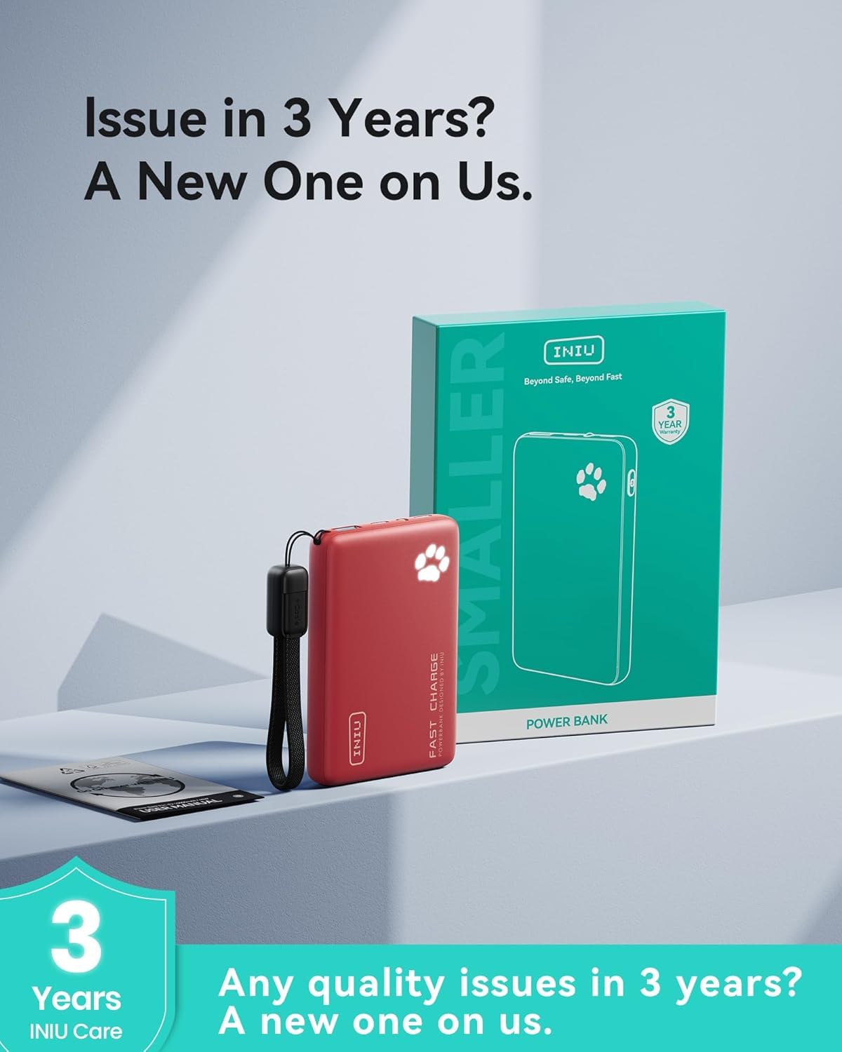 Slim portable charger