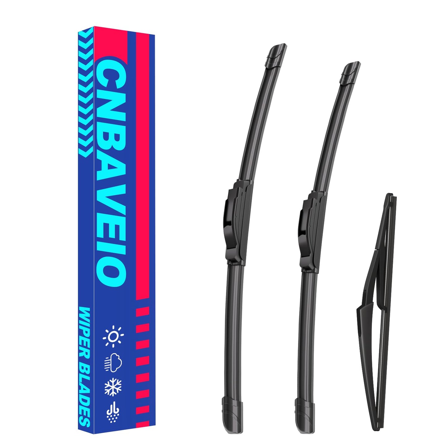 3 Wipers Factory Replacement For Ford Focus 2018 2017 2016 2015 2014 2013 2012 Original Equipment Windshield Wiper Blades Set 28"+28"+12" (Set of 3)