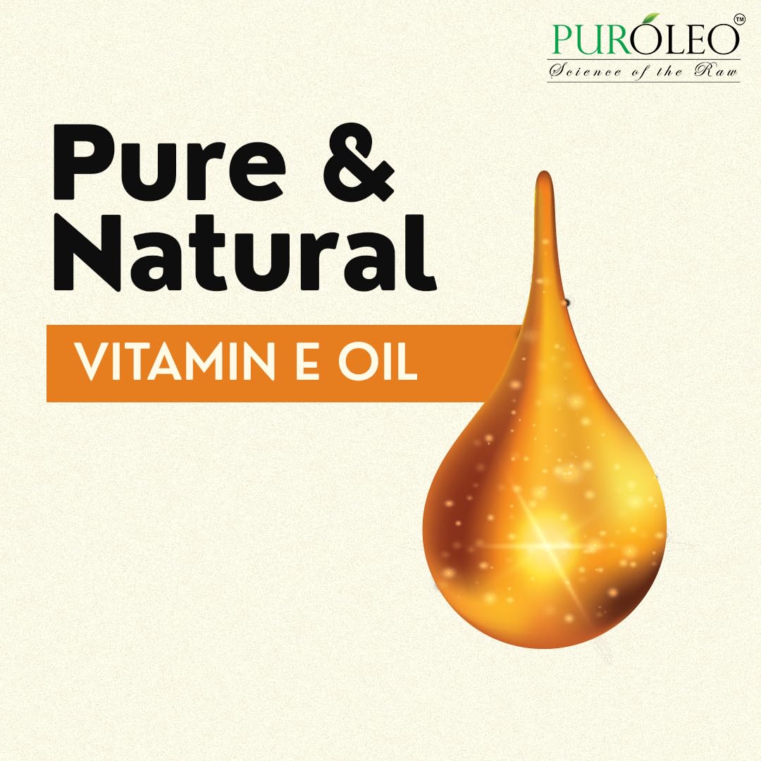 PUROLEO Vitamin E Oil 32 FL Oz/946 ML (Packed in Canada) Pure Vitamin E Oil for Skin, Hair, and Face. A versatile oil suitable for various personal care and cosmetic applications.