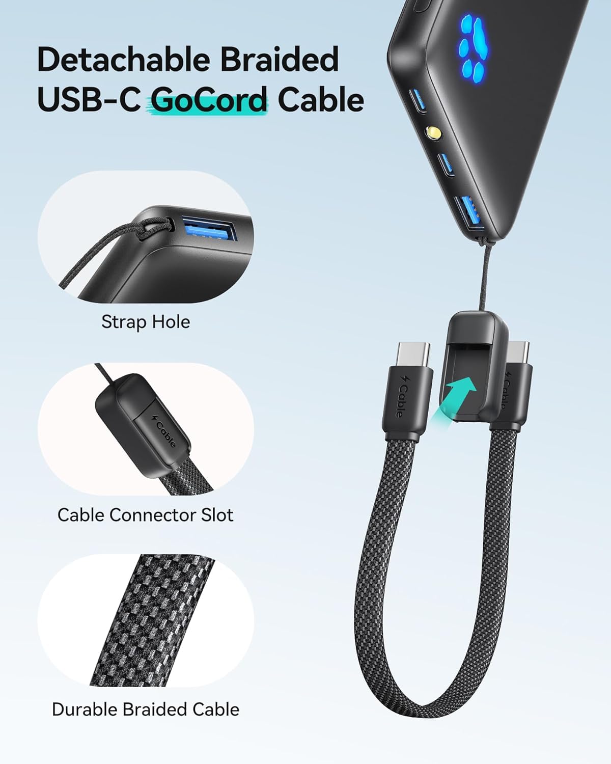 Slim portable charger
