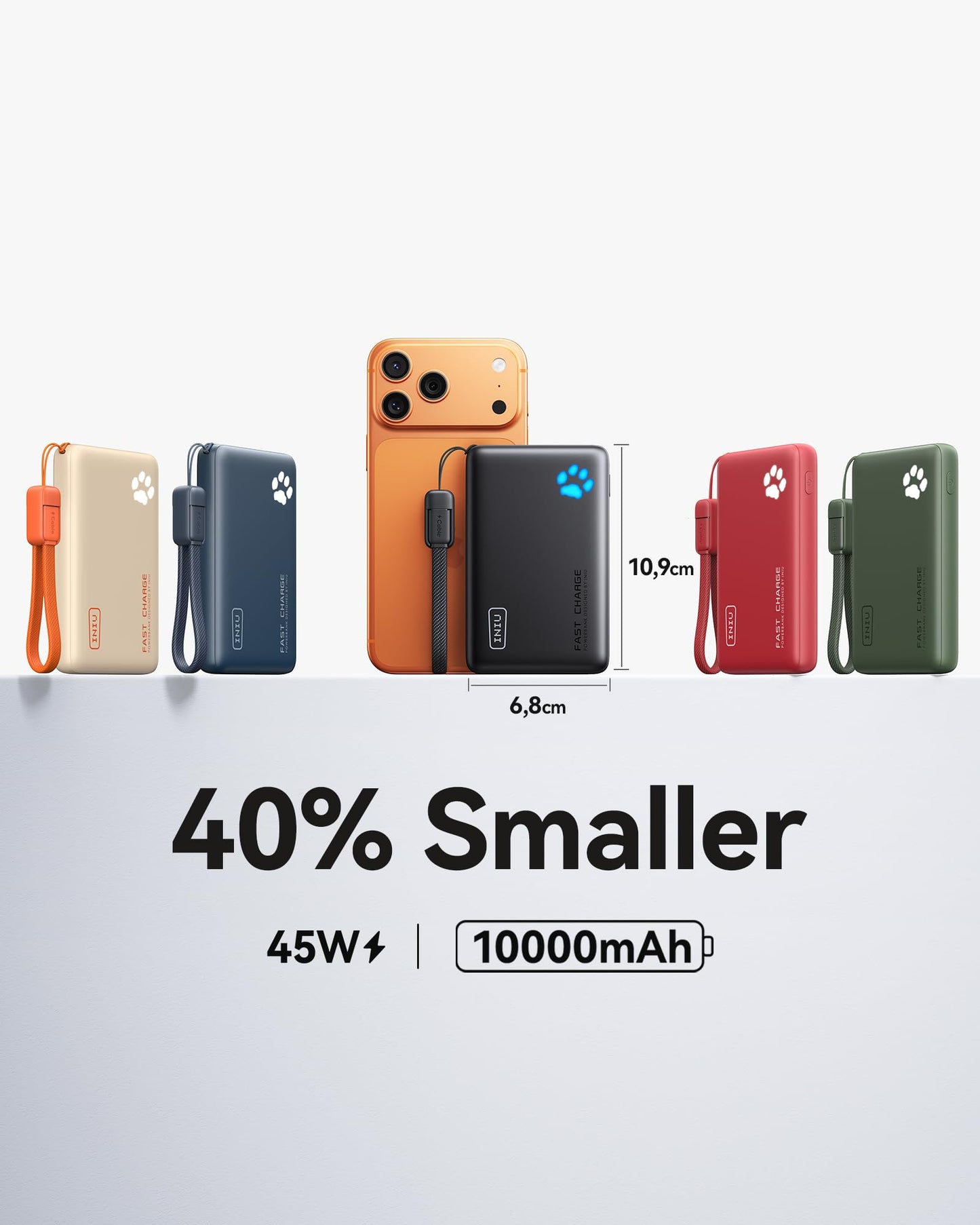 Slim portable charger