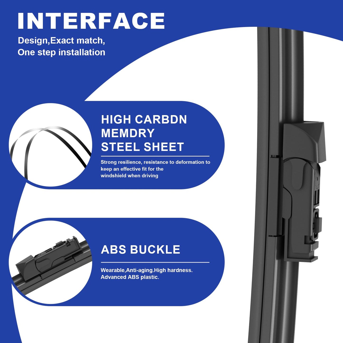 3 Wipers Factory Replacement For Ford Focus 2018 2017 2016 2015 2014 2013 2012 Original Equipment Windshield Wiper Blades Set 28"+28"+12" (Set of 3)