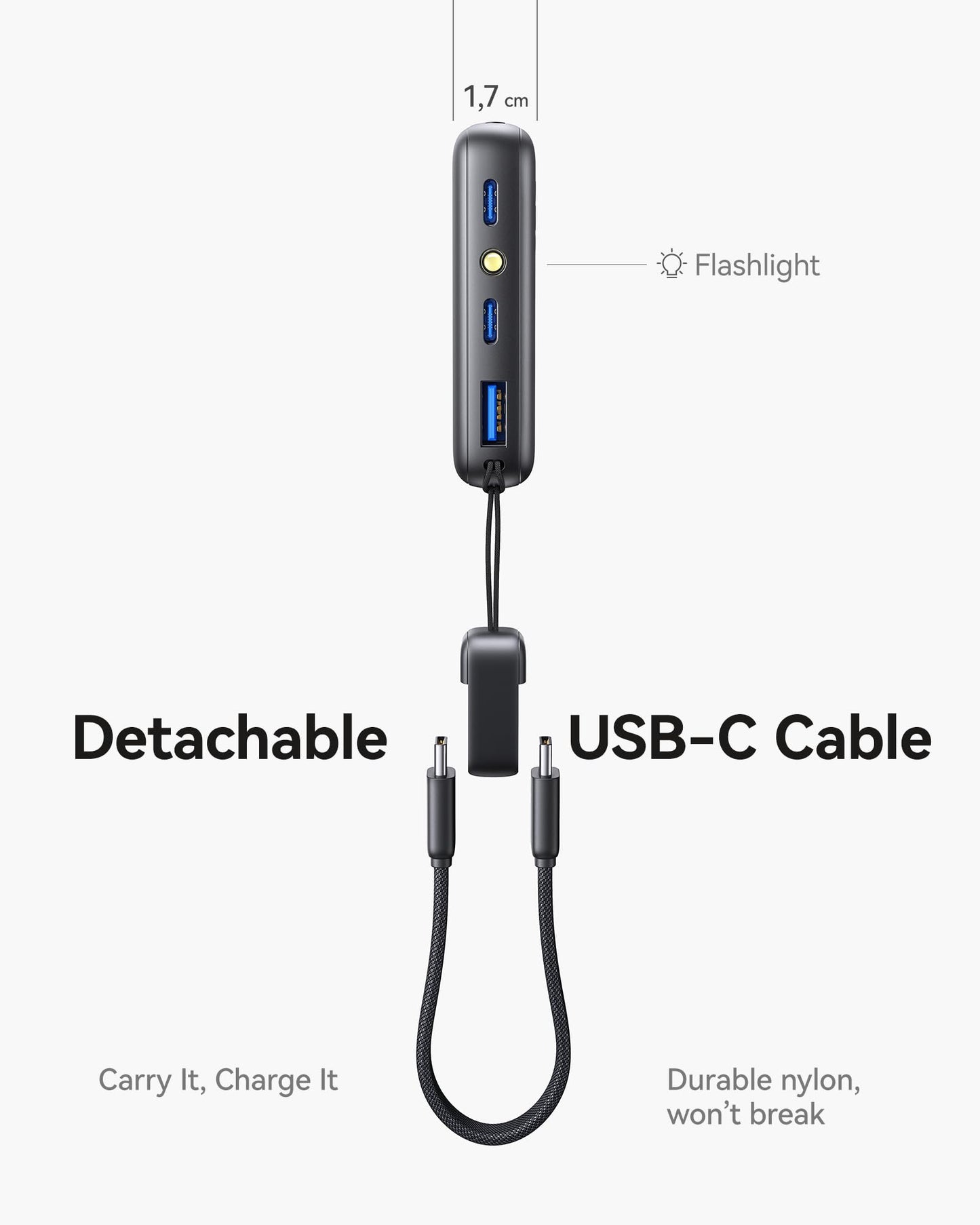 Slim portable charger