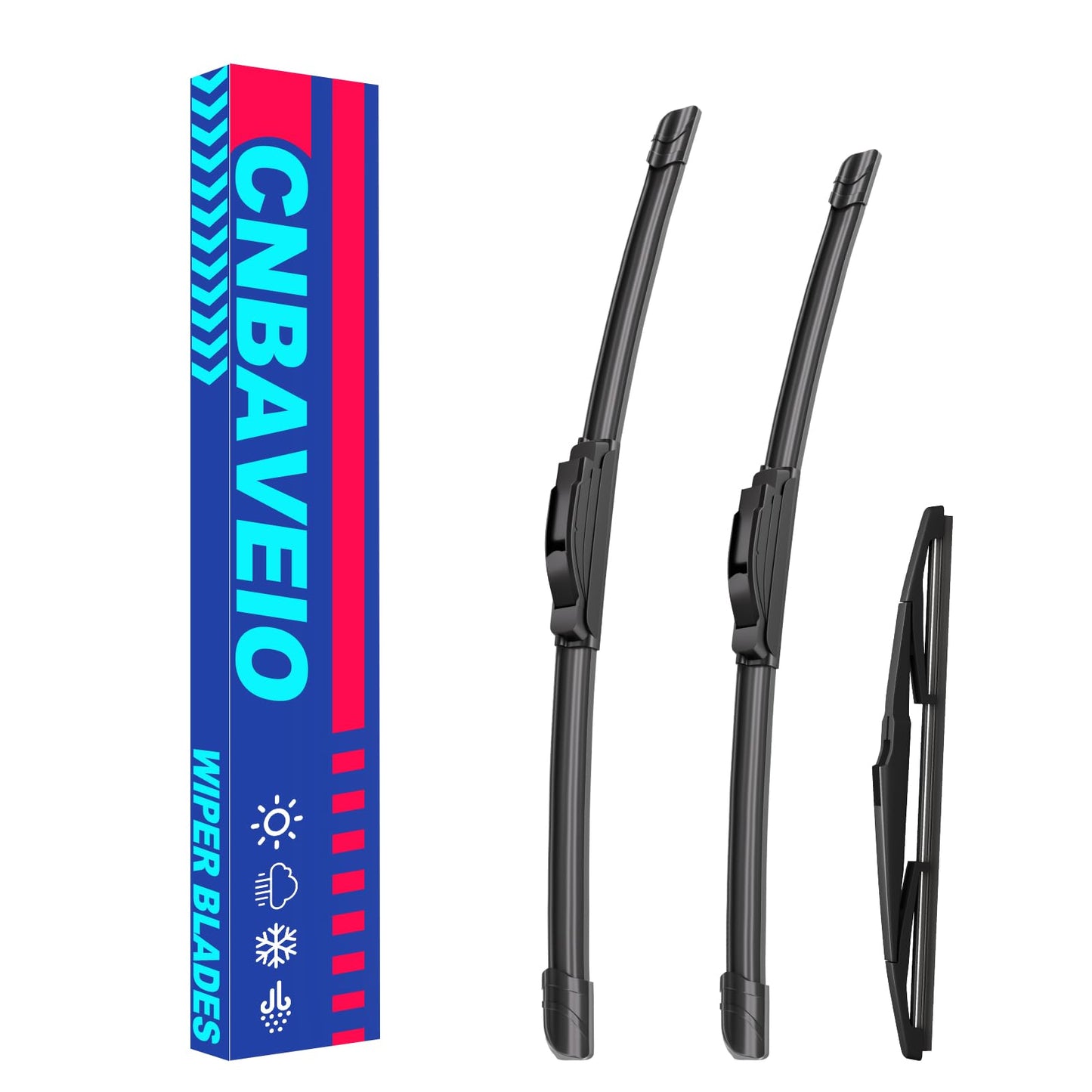 3 Wipers Factory Replacement For Ford Focus 2018 2017 2016 2015 2014 2013 2012 Original Equipment Windshield Wiper Blades Set 28"+28"+12" (Set of 3)