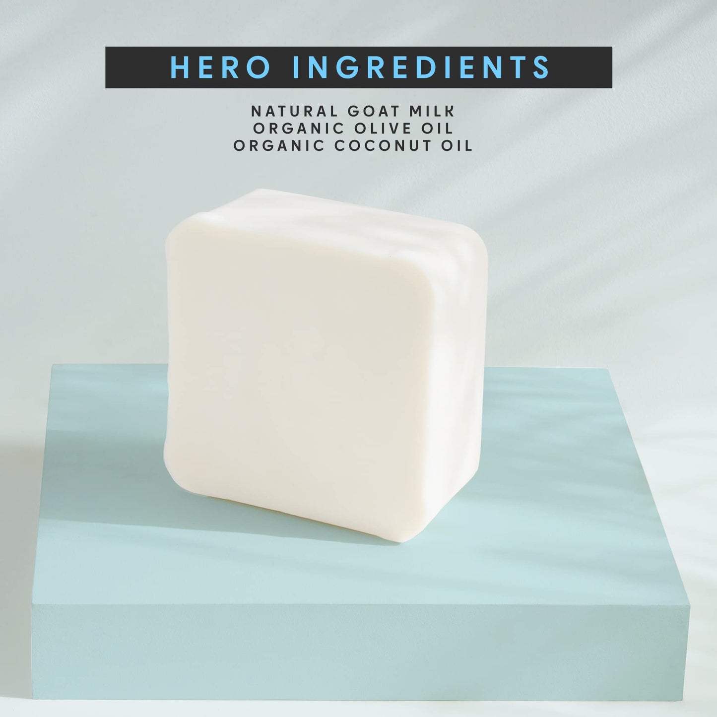 2.2kg (5 Lb) Goats Milk Soap Base - SLS/SLES free, No Palm Oil, Organic Soap Base, Bulk Goat Milk Melt and Pour Soap Base, Natural Soap Base for Soap Making Supplies, Green Soap, Craft Supplies