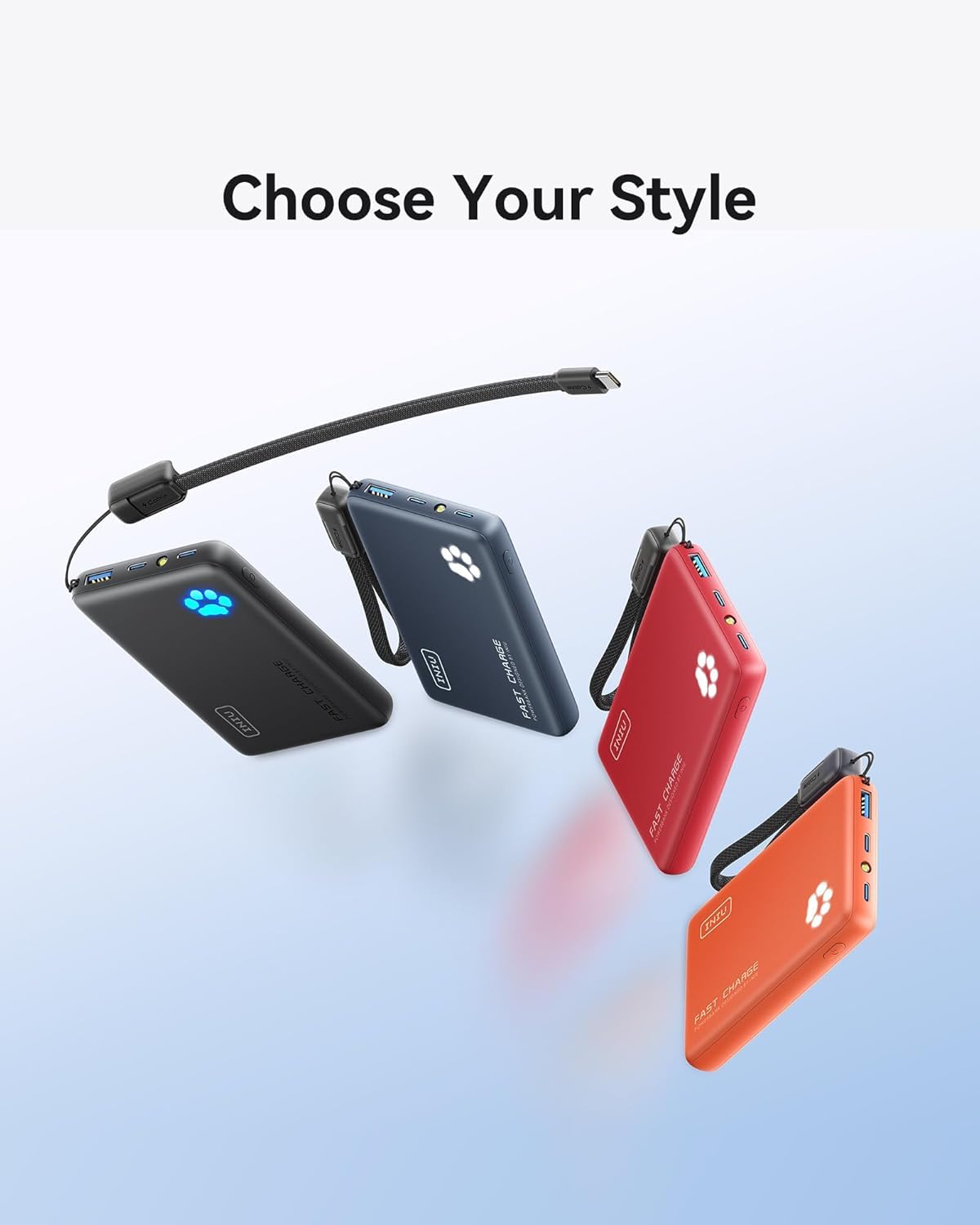 Slim portable charger