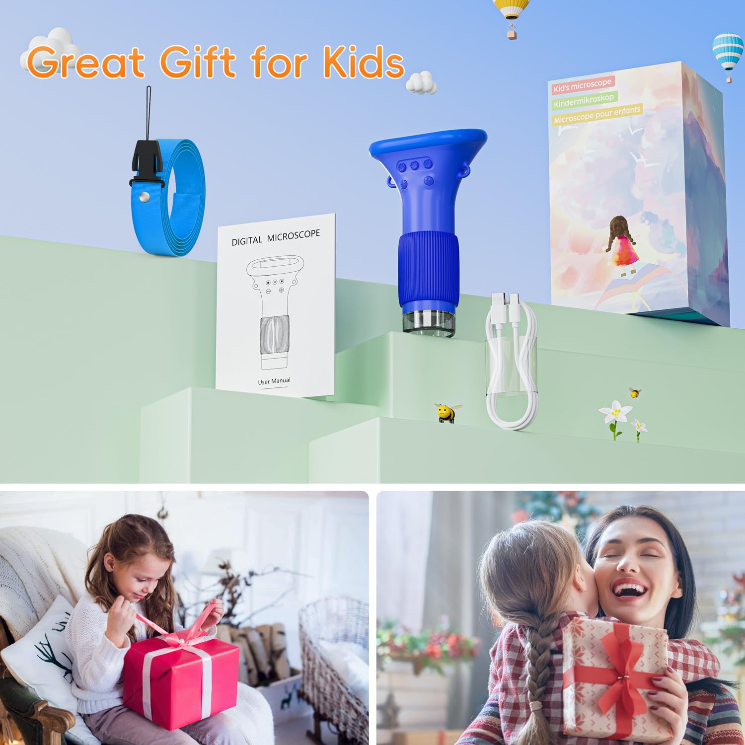 Kids Microscope Fun Gift