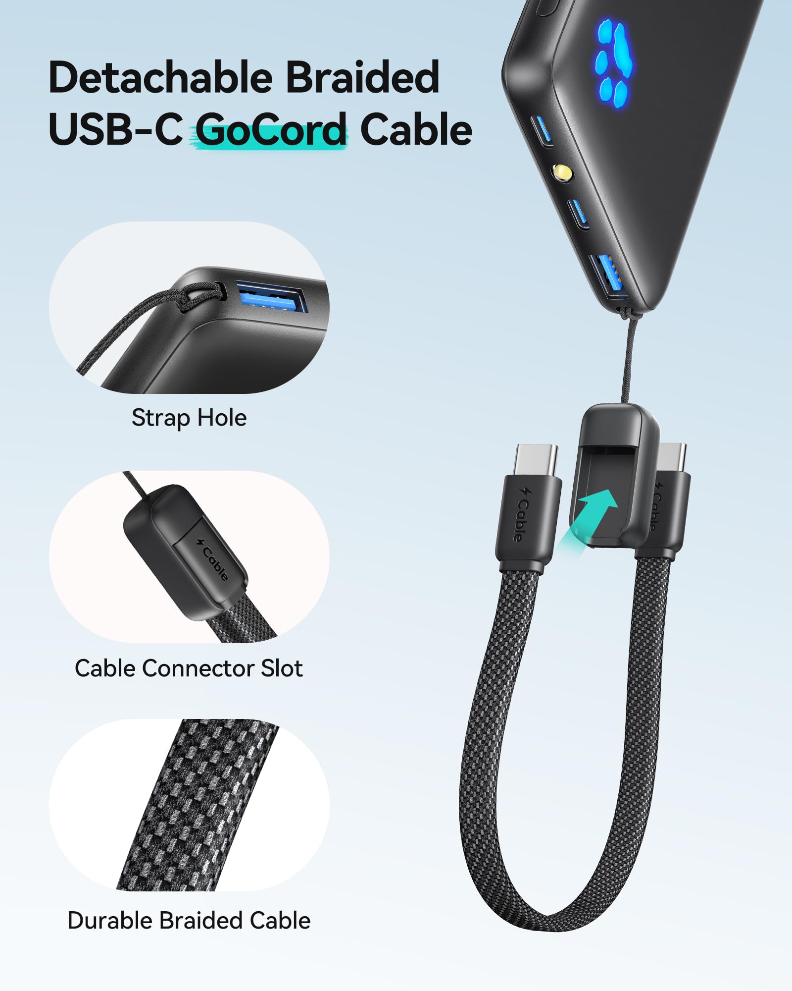 Slim portable charger