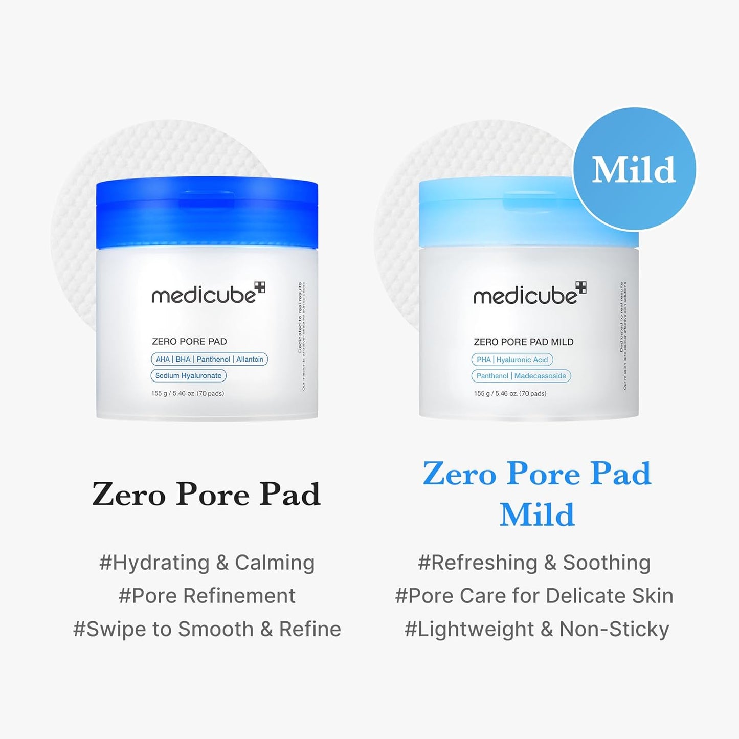medicube Zero Pore Mild Pad 70 pads