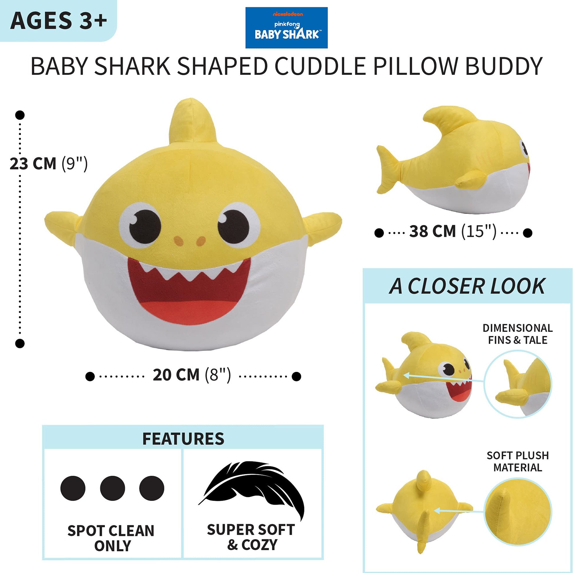 Franco Kids Bedding Plush Cuddle Pillow