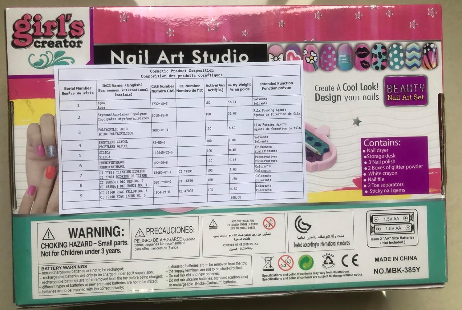 Nail Art Kit for Girls