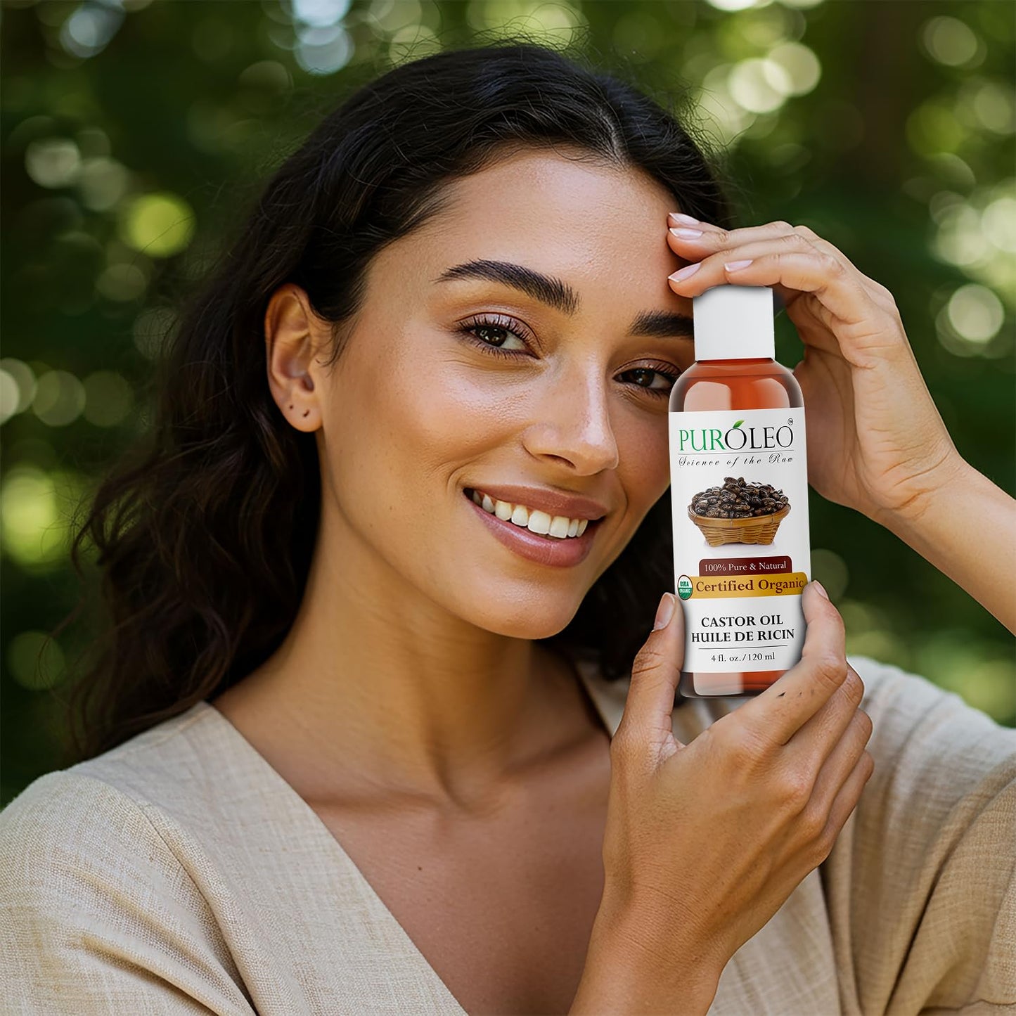 PUROLEO Castor Oil 64 Fl Oz/1900 ML (Packed In Canada) 100% Pure and Natural Hair, Lash, Beard, Eyelashes & Eyebrow Oil Black castor oil for brow lashes, Make eyelash serum, hair serum for dry hair and frizzy | huile de ricin pour huile de ricin pour chev