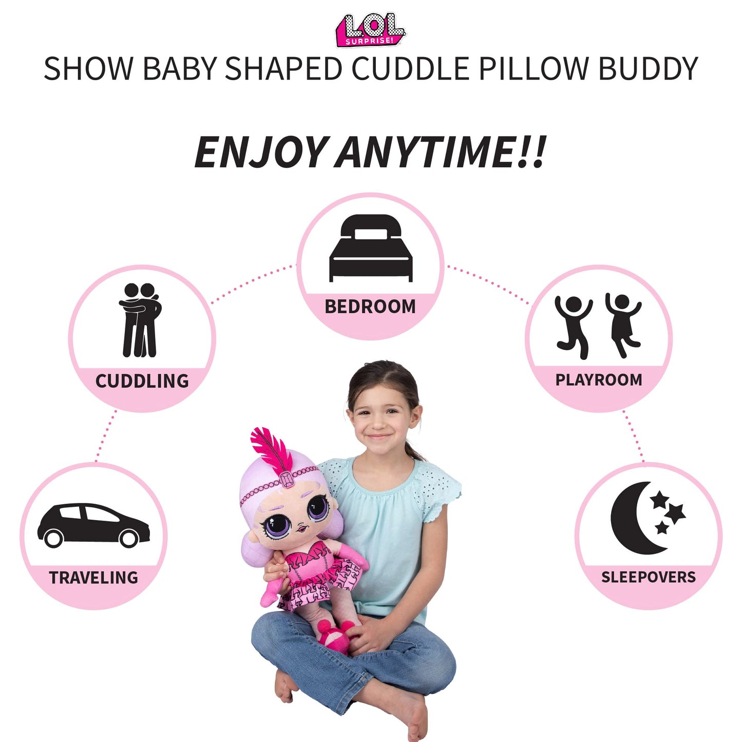 Franco Kids Bedding Plush Cuddle Pillow