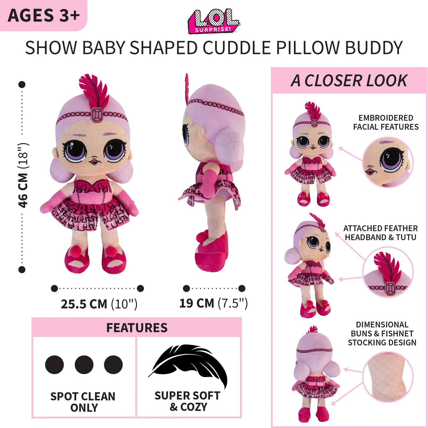 Franco Kids Bedding Plush Cuddle Pillow