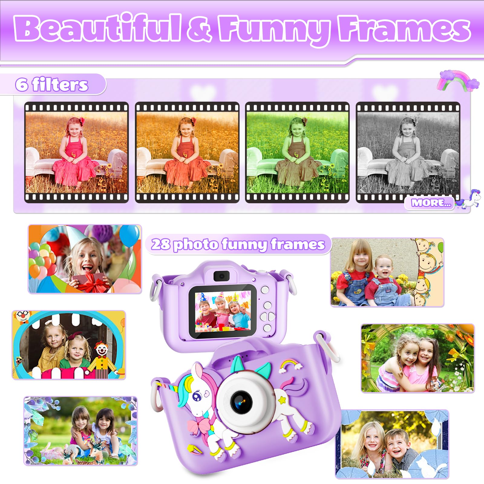 Kids Digital Camera for Toddler with Video