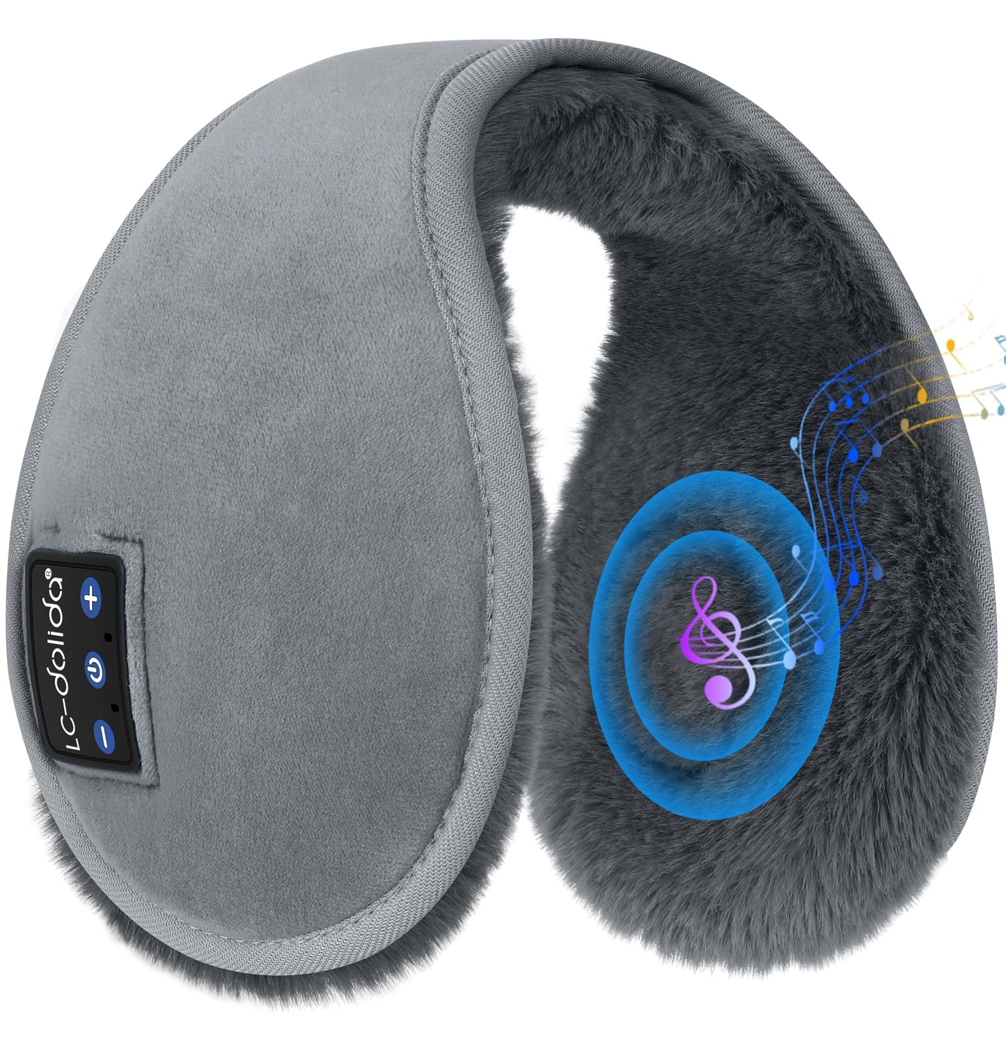 LC-dolida Earmuff Headphones Bluetooth Winter Ear Muffs Ear Warmer Headband for Men/Women/Kids Outdoor Biking Skating Hiking