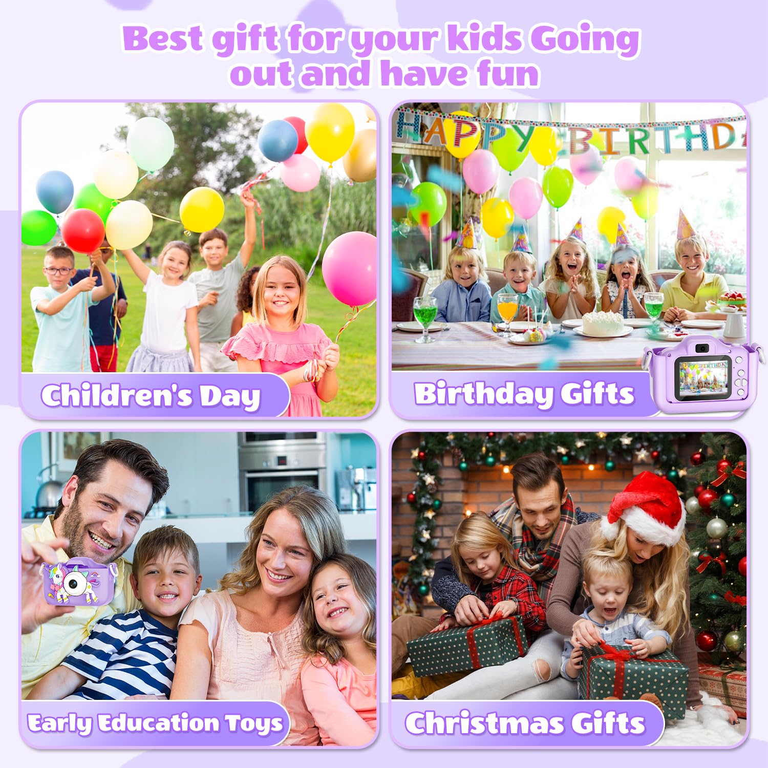 Kids Digital Camera for Toddler with Video