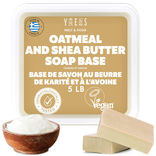 2.2kg (5 Lb) Goats Milk Soap Base - SLS/SLES free, No Palm Oil, Organic Soap Base, Bulk Goat Milk Melt and Pour Soap Base, Natural Soap Base for Soap Making Supplies, Green Soap, Craft Supplies