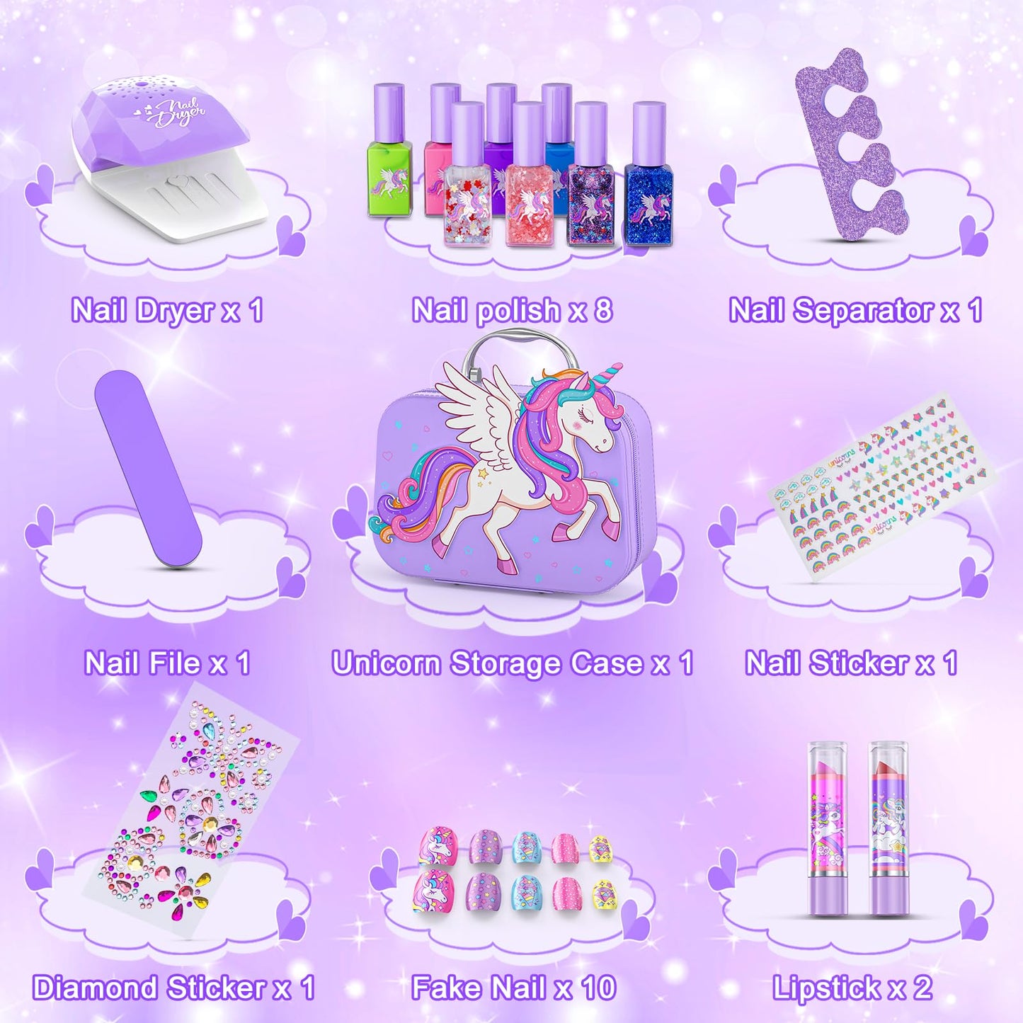 Kids Nail Polish Set for Girls Toys