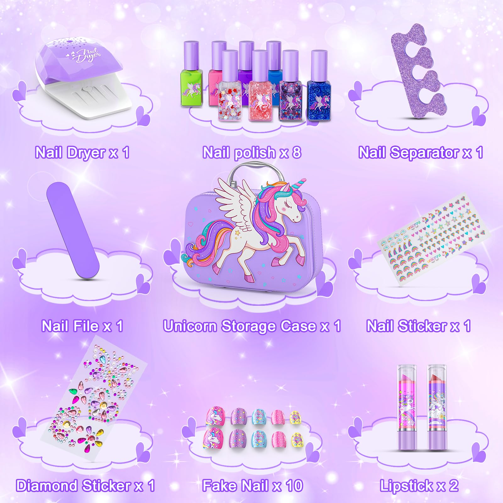 Kids Nail Polish Set for Girls Toys