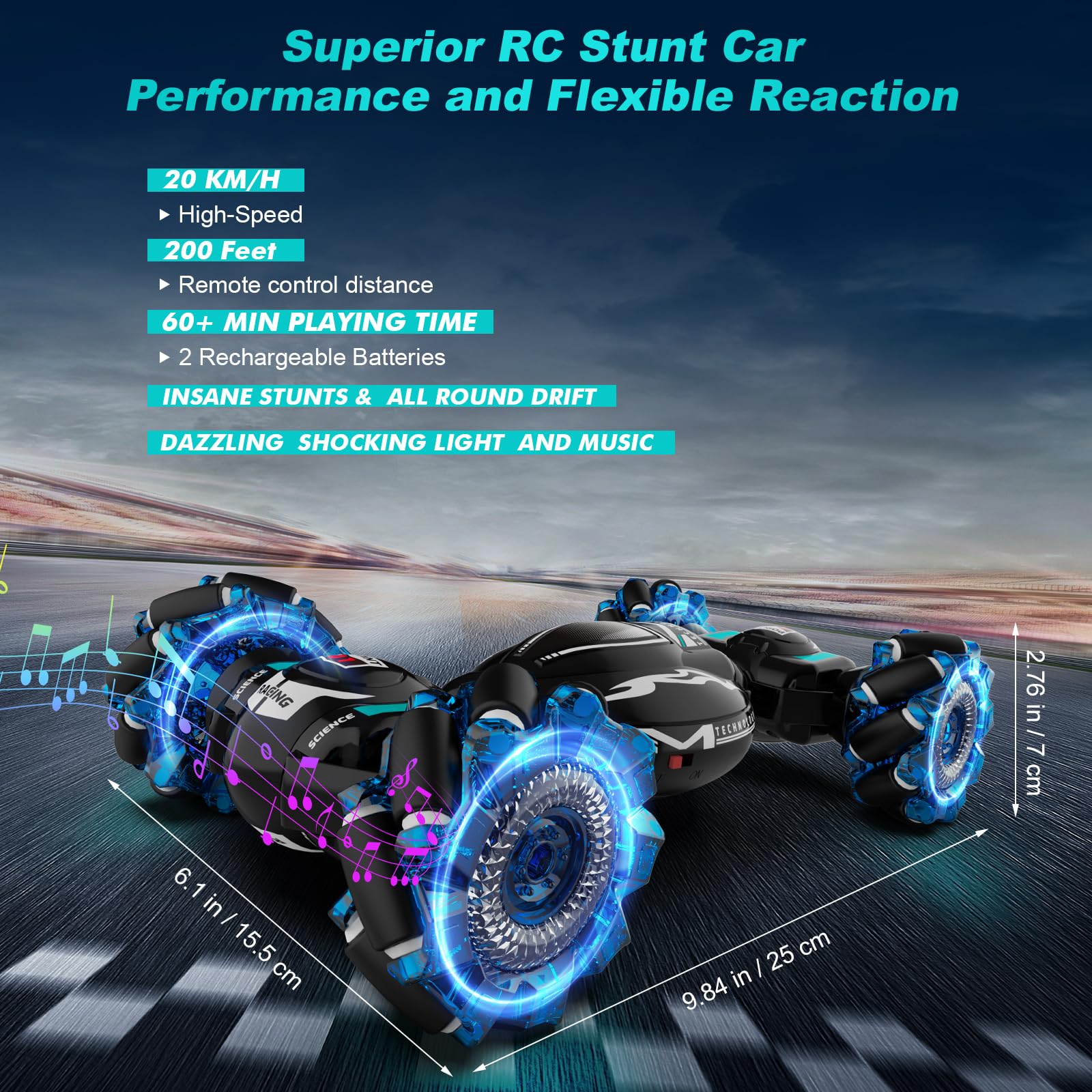 RC Car Stunt Toy