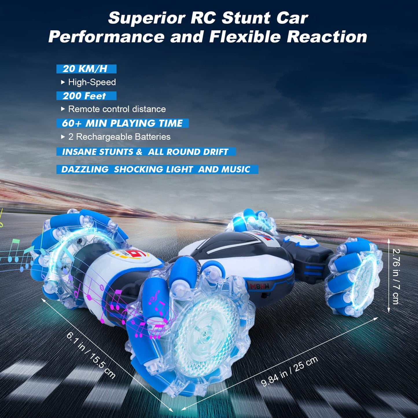 RC Car Stunt Toy