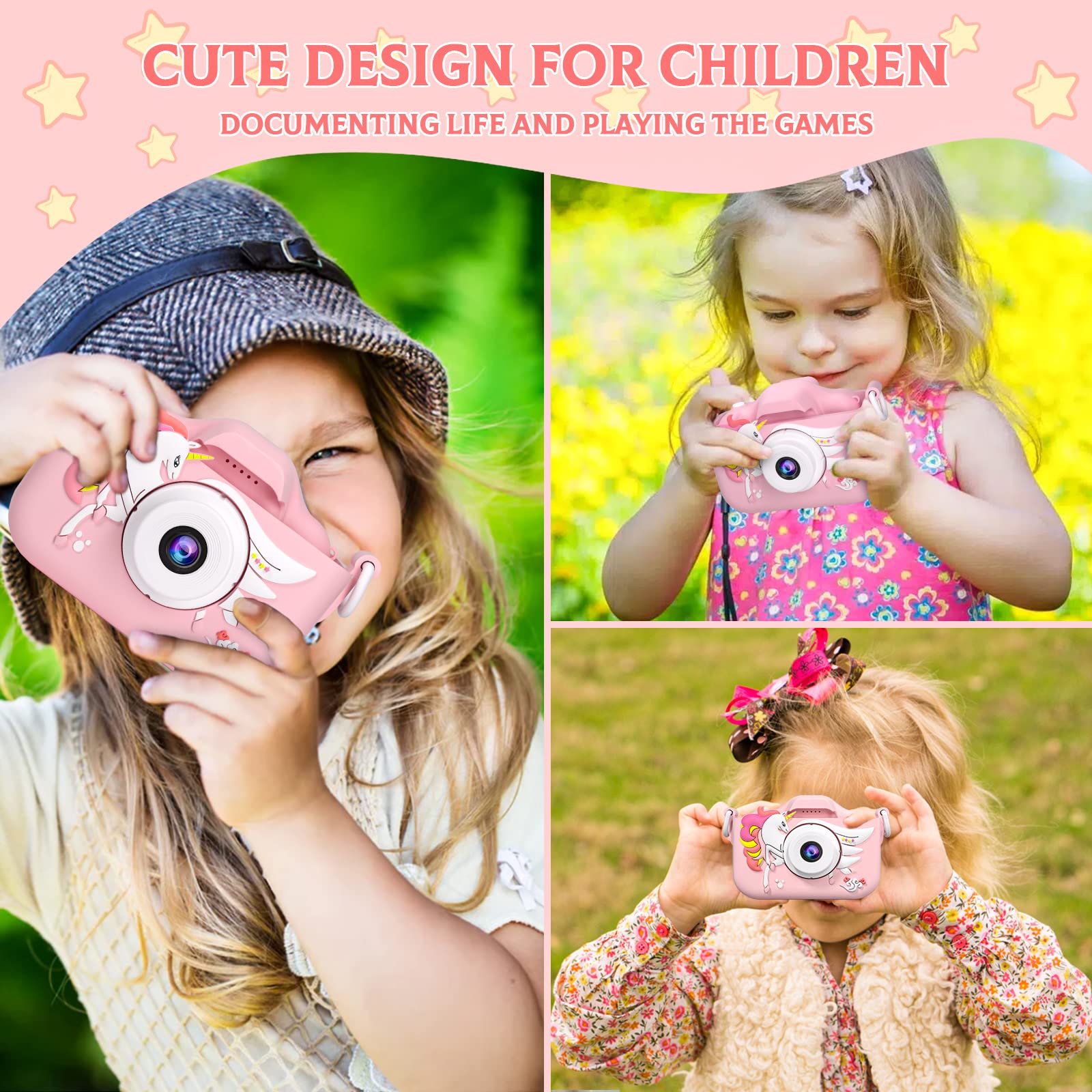 Kids Digital Camera for Toddler with Video