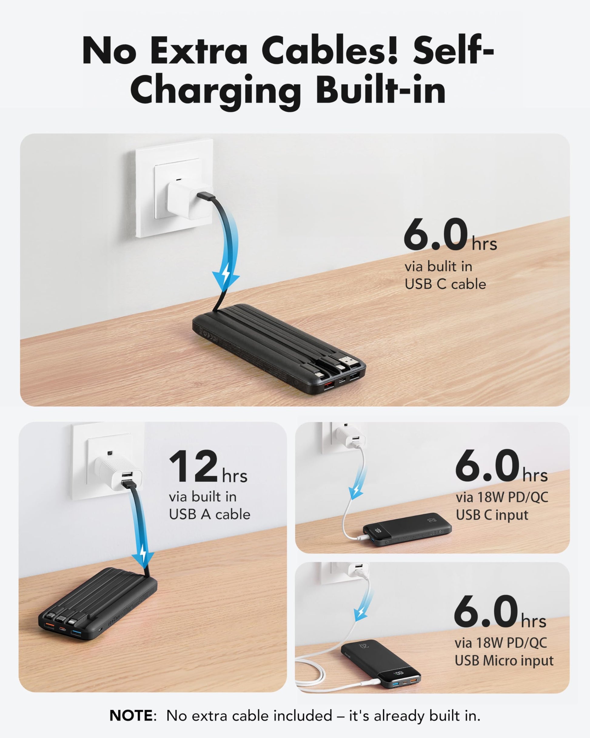 Portable USB power bank