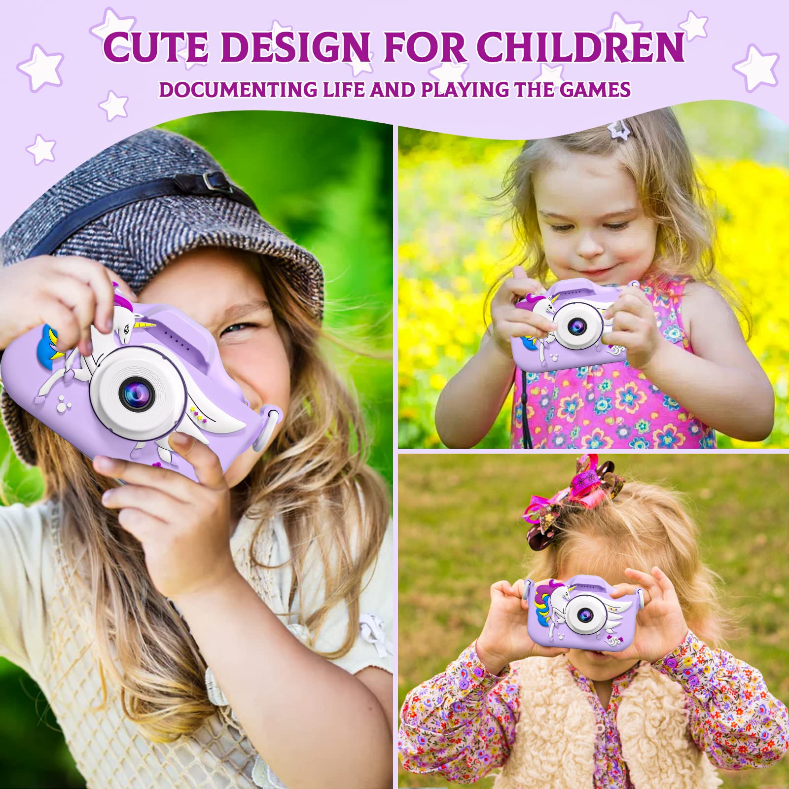Kids Digital Camera for Toddler with Video