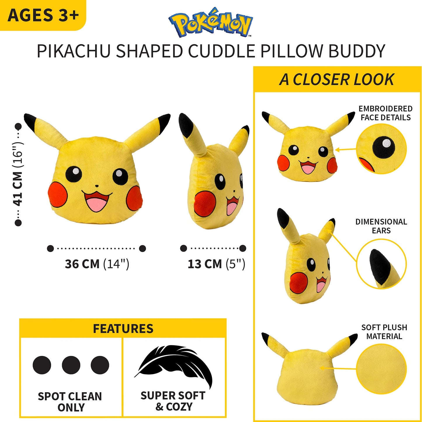 Franco Kids Bedding Plush Cuddle Pillow