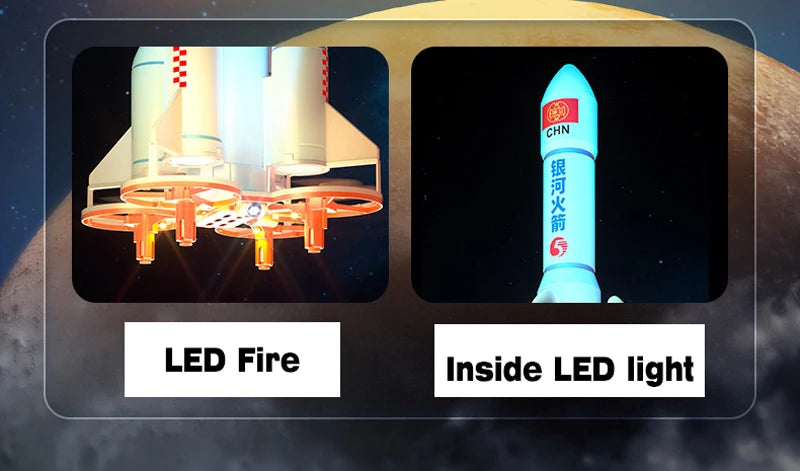 Remote Control Space Rocket RC Astronaut Space Shuttle Mini Drone With LED Fire 360° Roll RC Quadcopter Aircraft Kids Gift Toy
