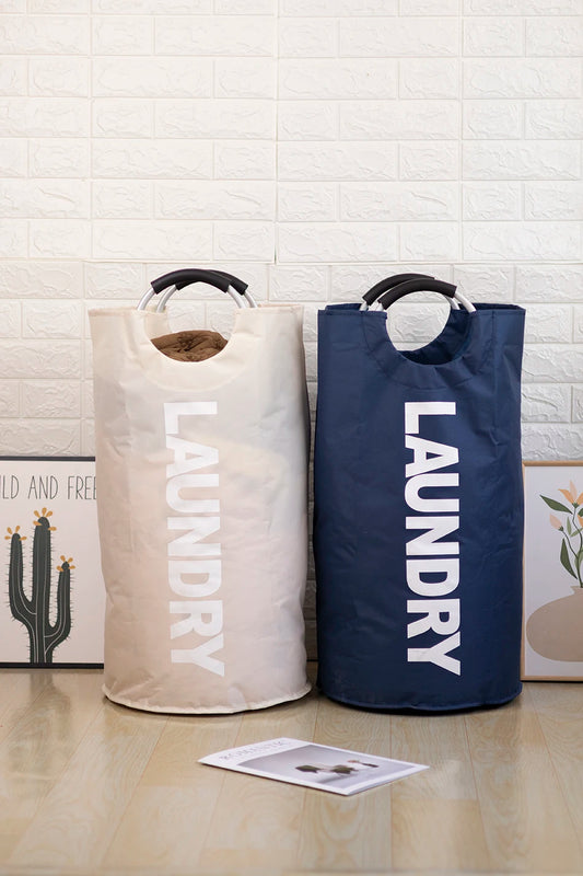 82L Large Laundry Basket Waterproof Laundry Baskets Dirty Clothes Hamper for Laundry Bathroom Collapsible with Foam Protected Ha