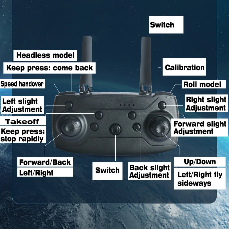 Remote Control Space Rocket RC Astronaut Space Shuttle Mini Drone With LED Fire 360° Roll RC Quadcopter Aircraft Kids Gift Toy