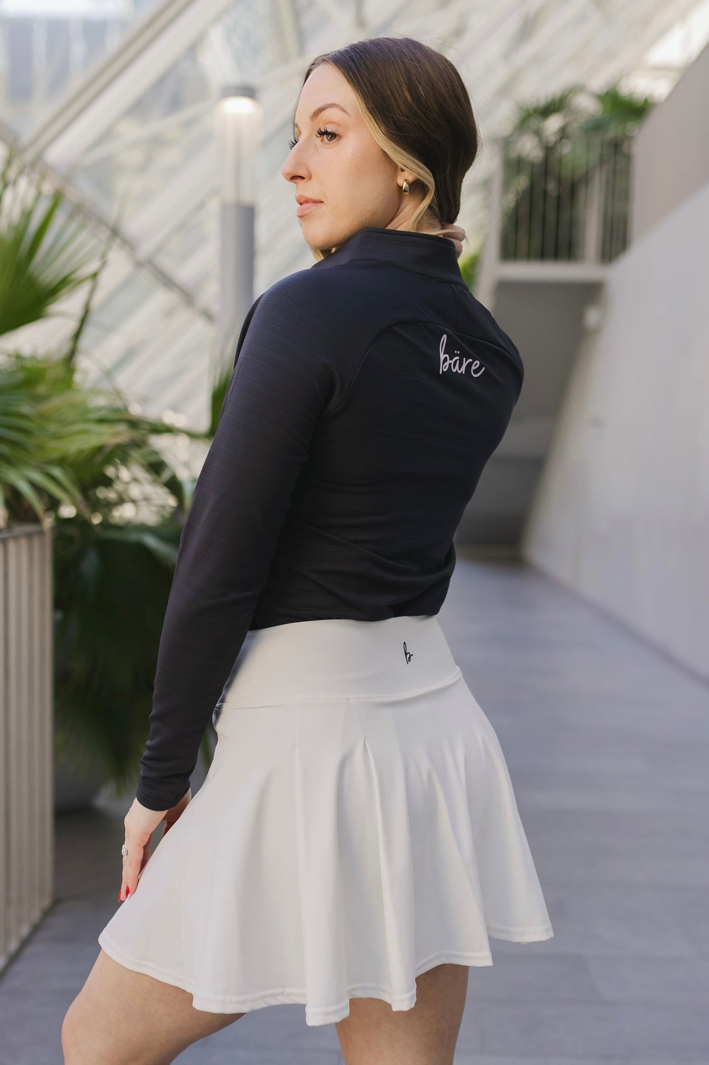 Womens Long Sleeve Zip