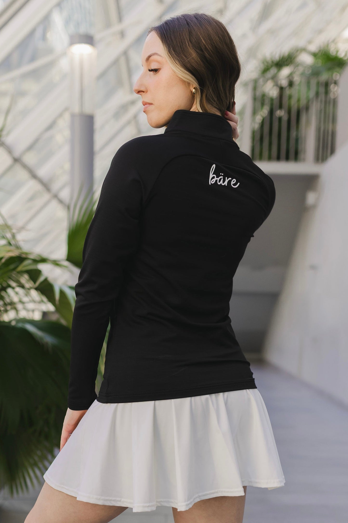 Womens Long Sleeve Zip